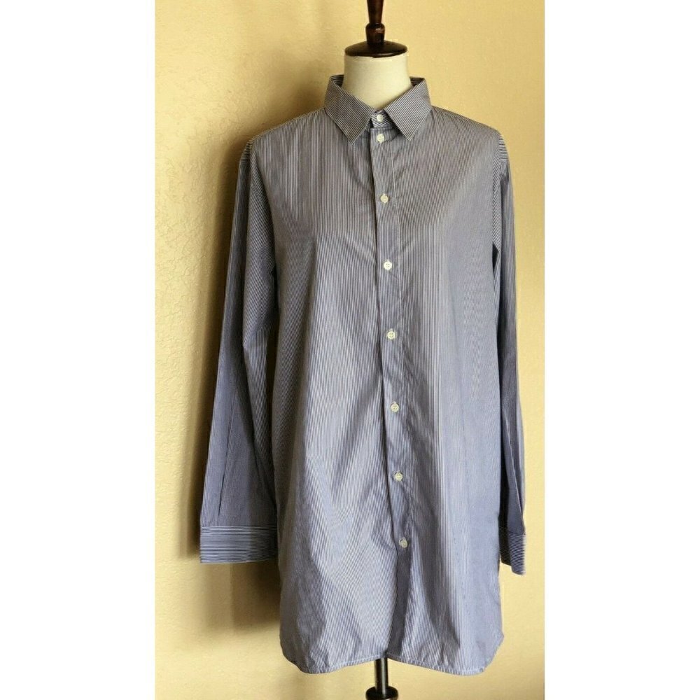 Diesel Black Gold DAFNI White/blue Shirt Dress - Picture 3 of 11